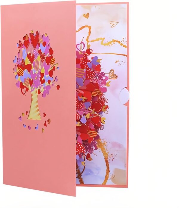 Heart Tree 3D Pop Up Card Valentine Gift for Her