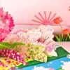 3 Cherry Blossom 3D Pop Up Card Valentine Gift for Her