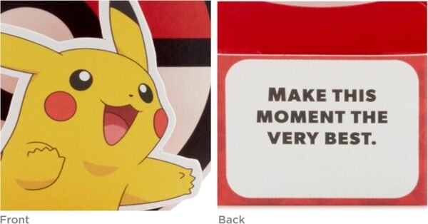 Pokemon Mini 3D Pop Up Valentine Cards Gift for Kids