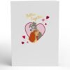 Valentines Day Disney Lady Tramp 3D Pop Up Card