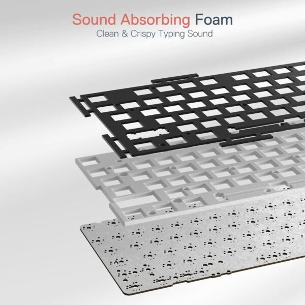 3 RGB Mechanical Gaming Keyboard 108 Keys Hot-Swappable Red