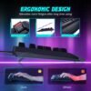 3 104-Key Rainbow LED Wired Silent Gaming Keyboard PC