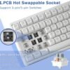 99-Key RGB Hot-Swappable Mechanical Gaming Keyboard White