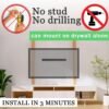 No Stud TV Wall Mount Drill Free Drywall Bracket