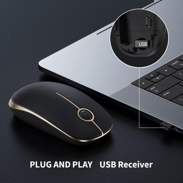 3 Slim Wireless Mouse Quiet Portable Nano Receiver Laptop