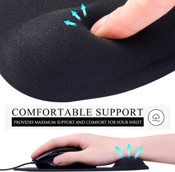 Ergonomic Mouse Pad with Gel Wrist Support 2-Pack