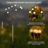 Solar Garden Lights 4-Pack Outdoor Firefly Patio Decoration