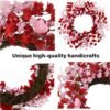 20 Inch Valentine Heart Berry Wreath Romantic Door Decoration