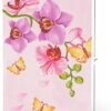 Mothers Day 3D Pop Up Orchid Butterfly Greeting Card