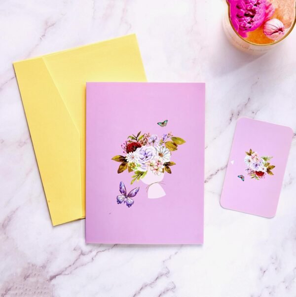 3 Butterfly 3D Pop Up Birthday Anniversary Greeting Card