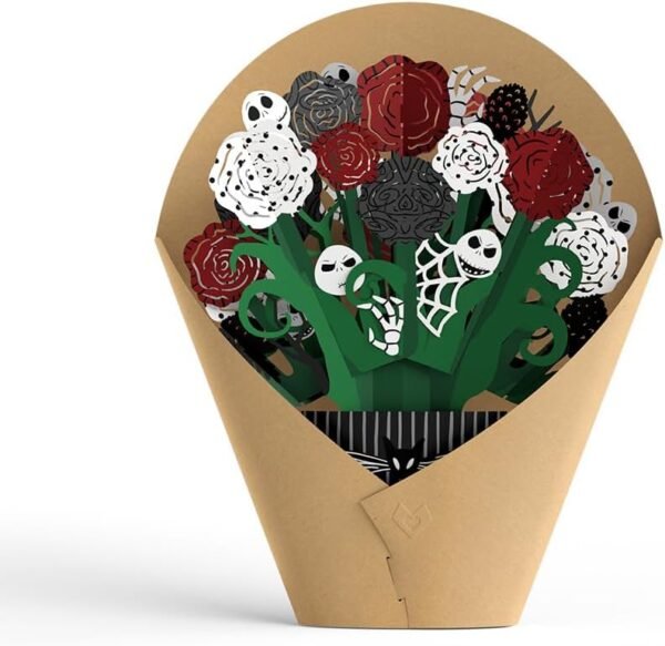 Nightmare Before Christmas Pop Up Spooky Bouquet Card
