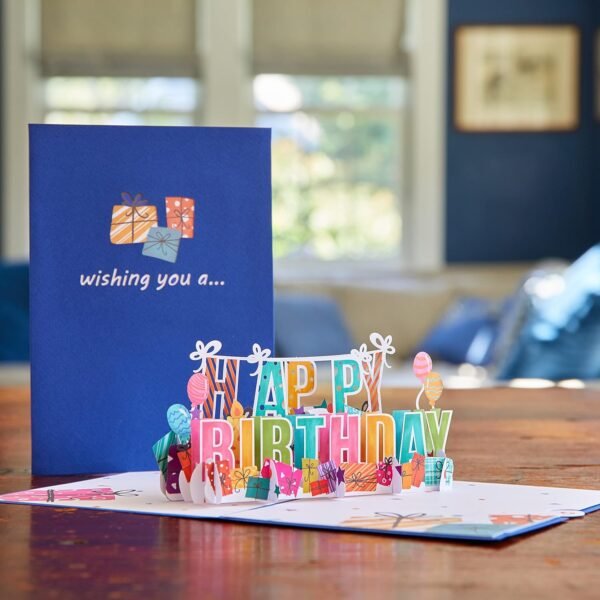Birthday 3D Pop Up Celebration Greeting Card for Everyone