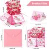 3D Flower Bouquet Pop Up Card Valentine Gift for Her