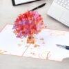 Heart Tree 3D Pop Up Card Valentine Gift for Her