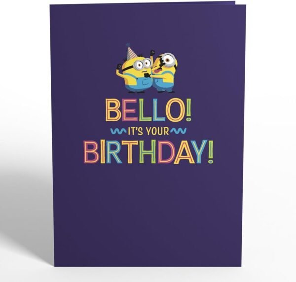 Despicable Me Minions 3D Pop Up Birthday Card Kids