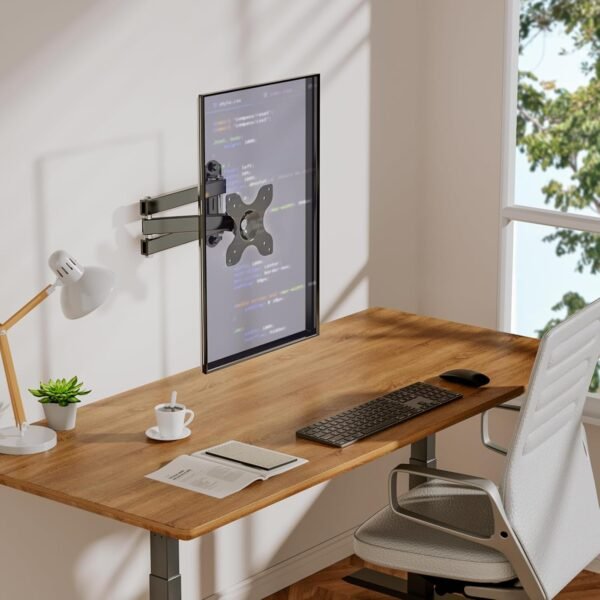 Full Motion TV Wall Mount Articulating Tilt Swivel Arm