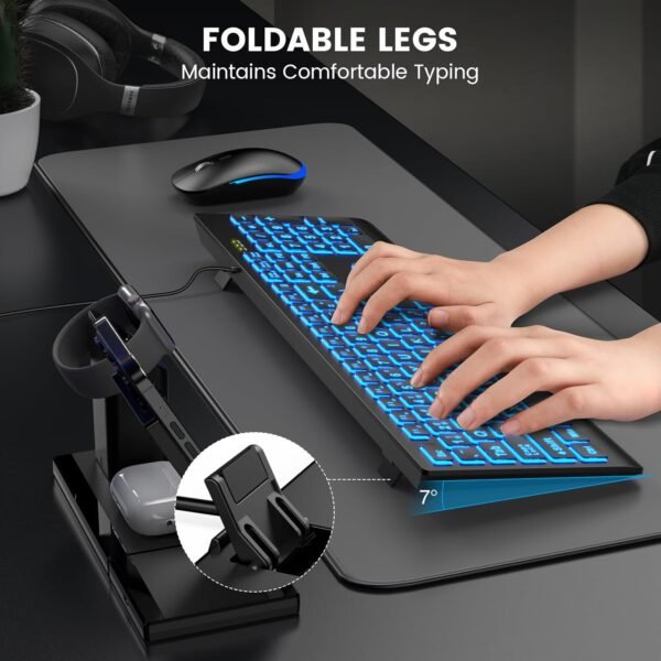 Large Print USB Backlit Wired Keyboard for PC