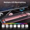 Wireless 96% Mechanical RGB Gaming Keyboard Hot-Swappable Pink