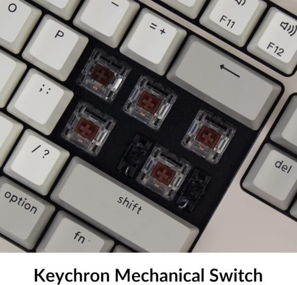 4 104-Key Wired Mechanical Mac Windows Keyboard Brown Switch