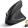 Wireless Vertical Ergonomic Mouse Multi-Device 1600 DPI Black