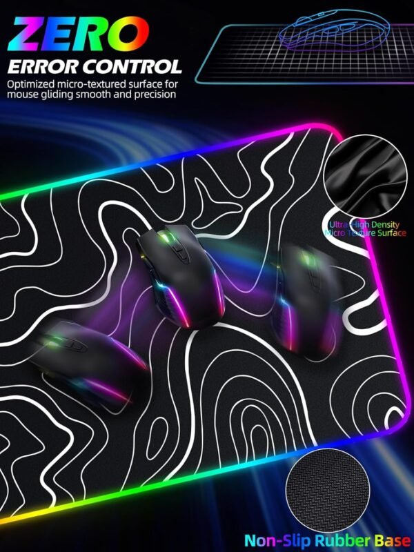 4 XXL RGB Gaming Mouse Pad with Fast Wireless Charging