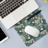 4 Square Cloth Mouse Pad Non-Slip Rubber Stitched Edge