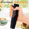 4 Rechargeable Handheld Milk Frother Wand 3-Speed Coffee Mixer