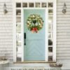 Artificial Eucalyptus Greenery Wreath for Front Door Year Round