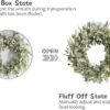 Spring Summer Ivory Floral Wreath with Lambs Ear Greenery