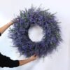 26-Inch Lavender Eucalyptus Wreath All-Season Front Door Decor
