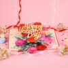 Floral Valentine 3D Pop Up Rose Greeting Card
