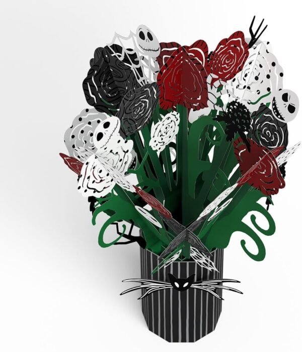 Nightmare Before Christmas Pop Up Spooky Bouquet Card