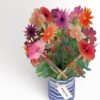 4 3D Pop Up Paper Flower Bouquet Thinking of You Card