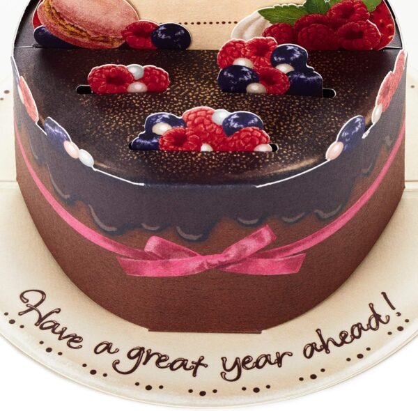 4 Pop Up Birthday Card Chocolate Cake