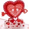 Valentine's Day Pop Up Card 4 Pack Assortment