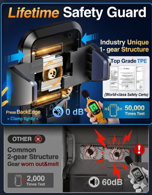 Ultra Strong Suction Car Phone Mount Dashboard Vent Holder