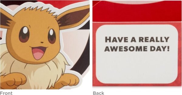 Pokemon Mini 3D Pop Up Valentine Cards Gift for Kids