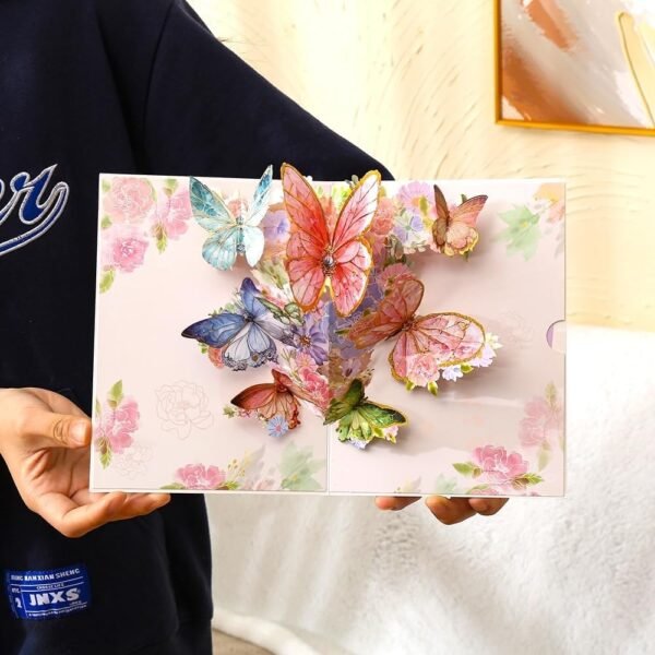 5 Butterfly 3D Pop Up Birthday Anniversary Greeting Card