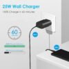 25W USB C Fast Charger with Cable Compact PD