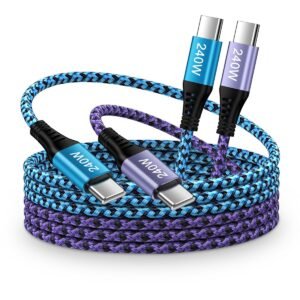 9 240W USB C to C Fast Charging Cable 2Pack