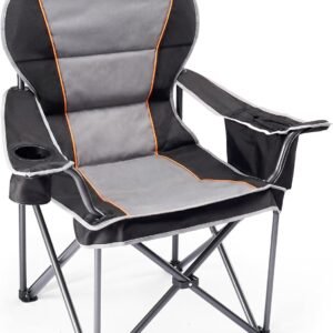 Heavy Duty Folding Camping Chair Portable Outdoor Seat with Cupholders