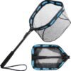 Floating Fishing Landing Net Rubber Coated Foldable Kayak Salmon Bass