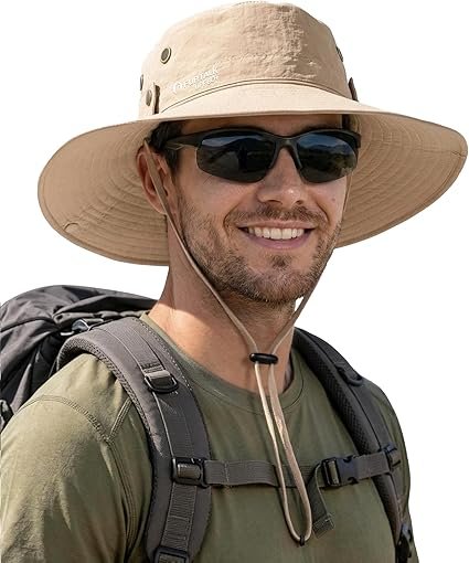 Sun Protection Wide Brim Outdoor Fishing Hat Foldable UV Shield Summer Cap