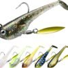 Fishing Soft Swimbaits with BKK Hooks Vibrating Sinking Lures Bass Trout Crappie Walleye