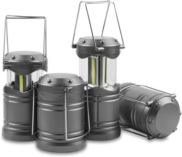 Portable LED Camping Lantern Set Battery Powered Emergency Hanging Lights