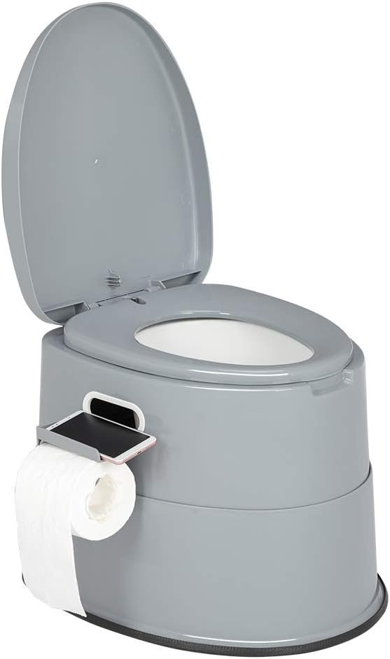 Portable Camping Toilet Detachable Bucket Lightweight Compact Outdoor Emergency Commode