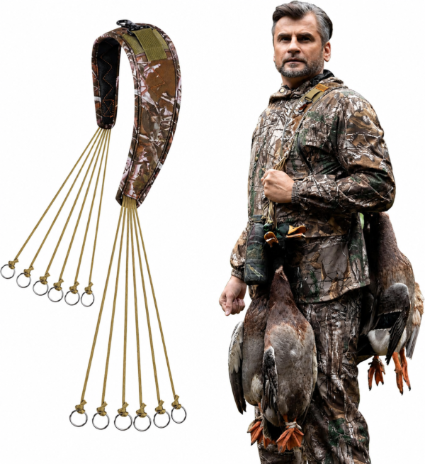 Lightweight Duck Carrier Lanyard with 12 Slip Rings for Hunting
