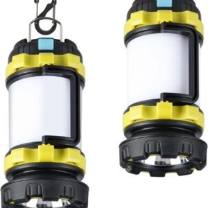 2 Pack Rechargeable LED Camping Lantern 1000LM Waterproof Emergency Outdoor Light