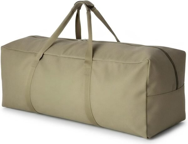 Heavy Duty Canvas Travel Duffle Bag Large Camping Storage Carrier