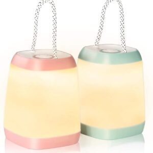 2 Pack Battery Powered LED Camping Lantern Portable Outdoor Tent Emergency Light